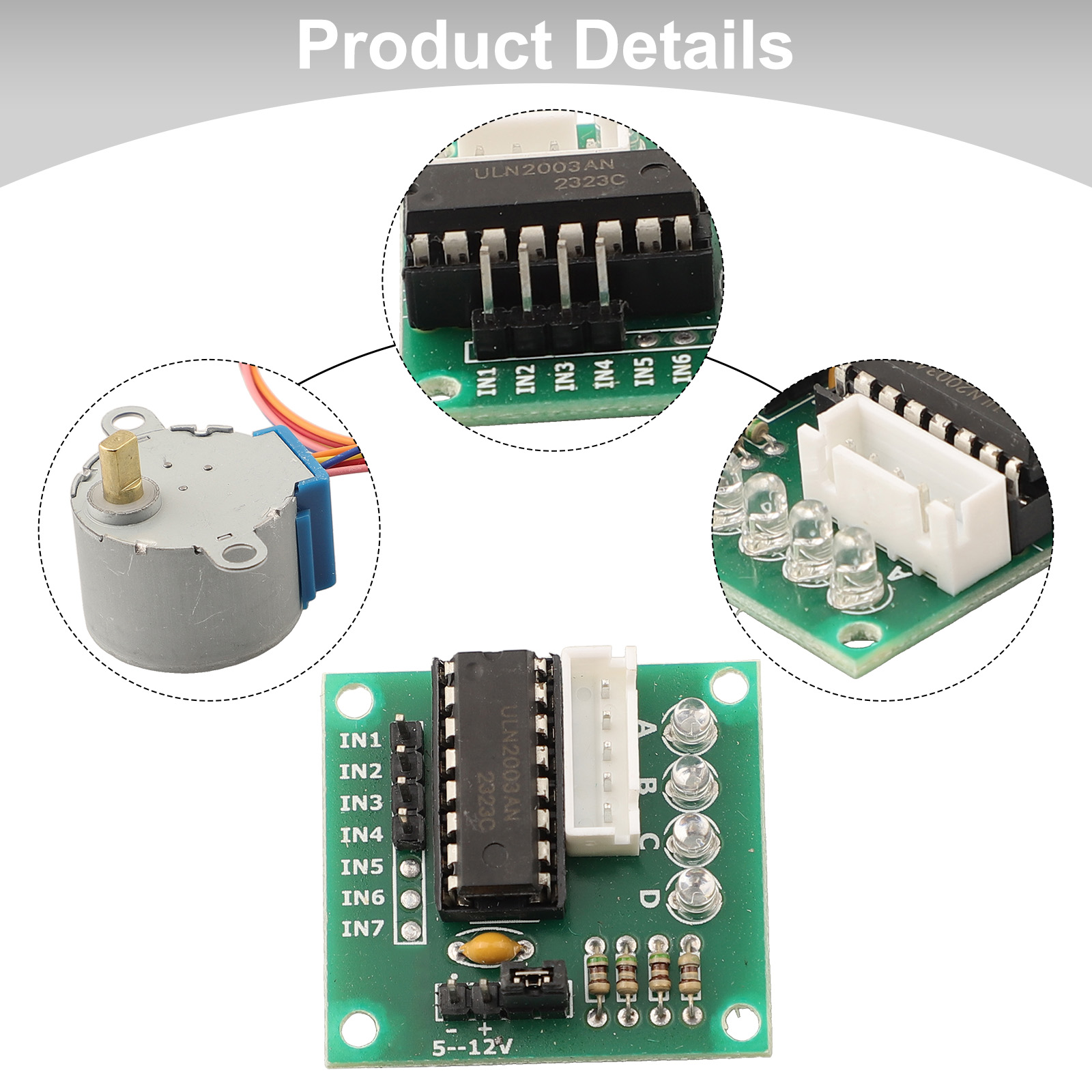 Stepper Motor 28Byj - محرك متدرج رباعي الأطوار 5 فولت