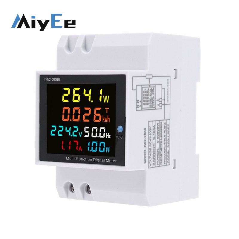 Diy Electronics Store - D52-2066 عداد كهربائي رقمي أحادي الطور