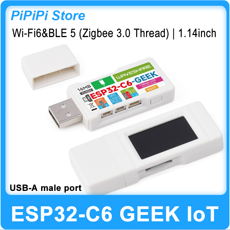 Diy For Electronics - لوحة تطوير ESP32-C6 GEEK مع شاشة