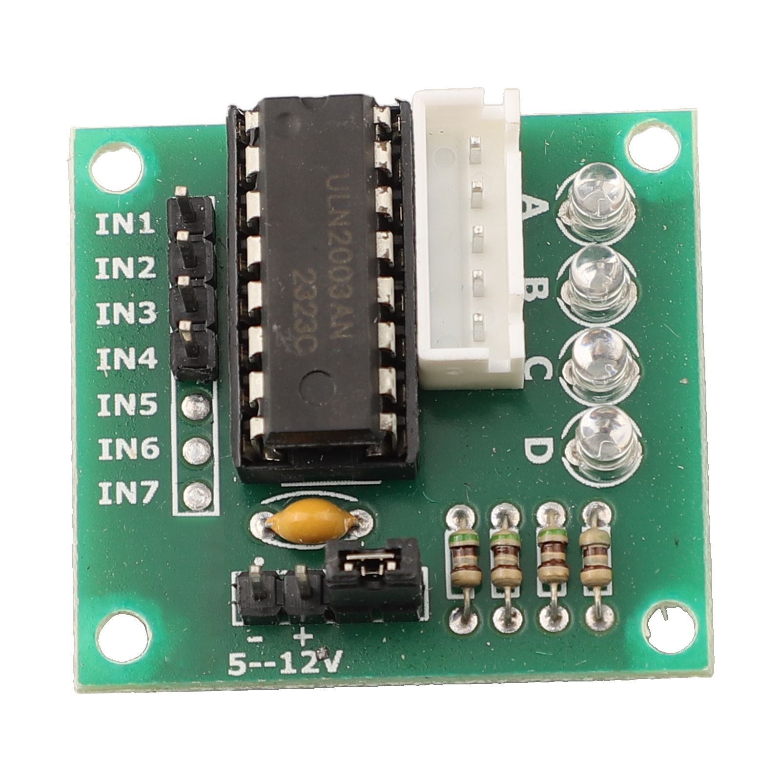 محرك متدرج رباعي الأطوار 5 فول - مراجعة Stepper Motor 28Byj وسعره