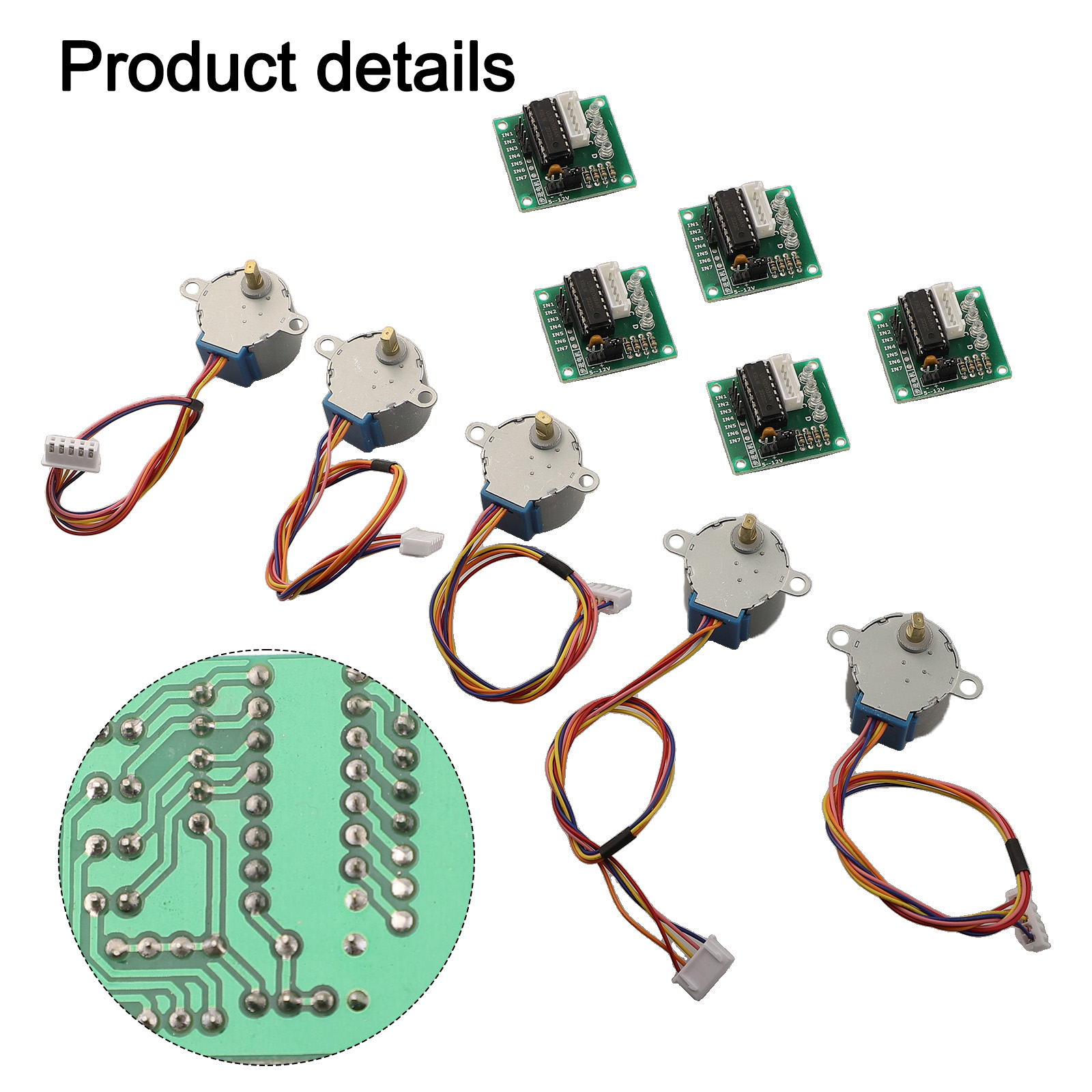 محرك متدرج رباعي الأطوار 5 فول - مراجعة Stepper Motor 28Byj وسعره