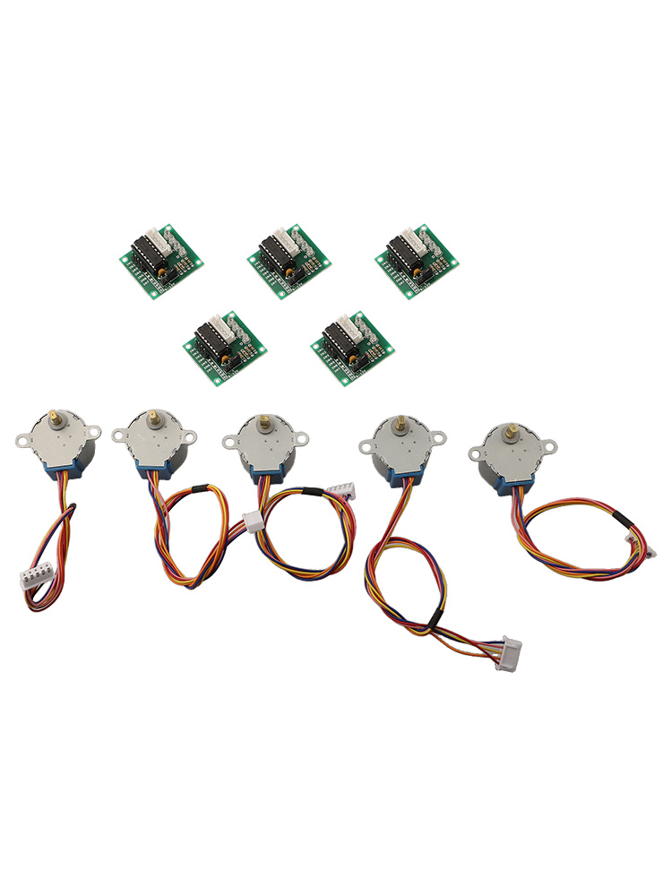 محرك متدرج رباعي الأطوار بجهد  - مراجعة Stepper Motor 28Byj وسعره