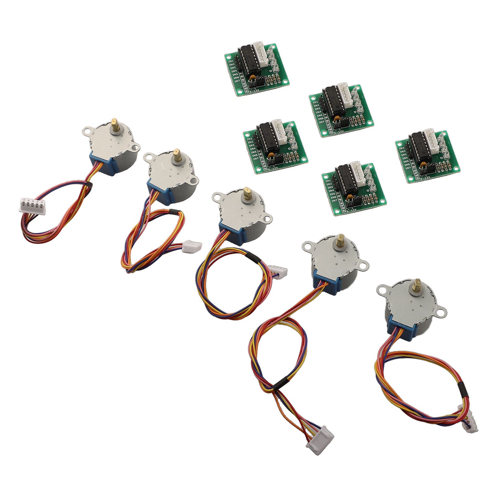 محرك متدرج رباعي الأطوار بجهد  - مراجعة Stepper Motor 28Byj وسعره