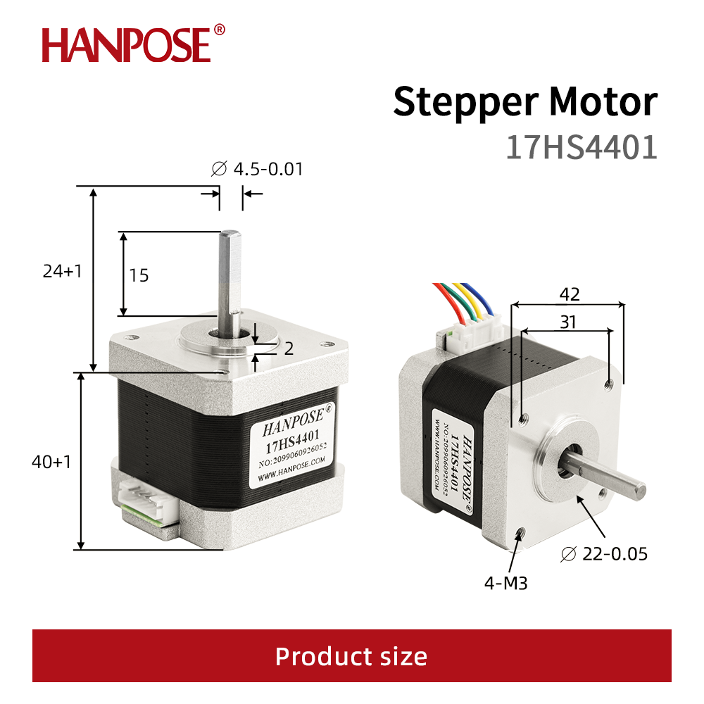 محرك خطوي HANPOSE Nema17، عزم  - مراجعة Stepper Motor 28Byj وسعره