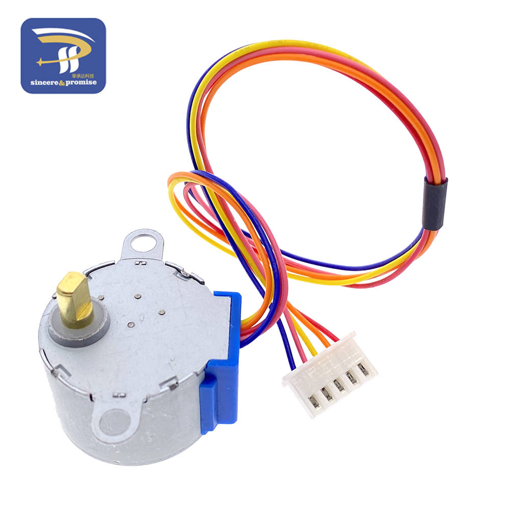 محرك متدرج رباعي الطور 5 فولت  - مراجعة Stepper Motor 28Byj وسعره
