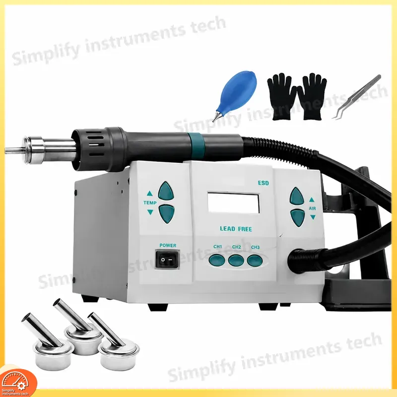 مسدس هواء ساخن، محطة إعادة عمل - مراجعة Diy Soldering Station No Electronics وسعره