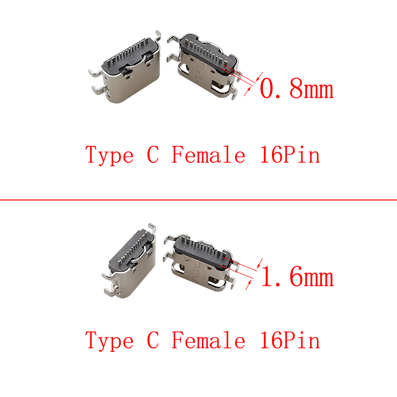 USB نوع C أنثى موصل 16 دبوس ،  - مراجعة Smd Solder Paste وسعره