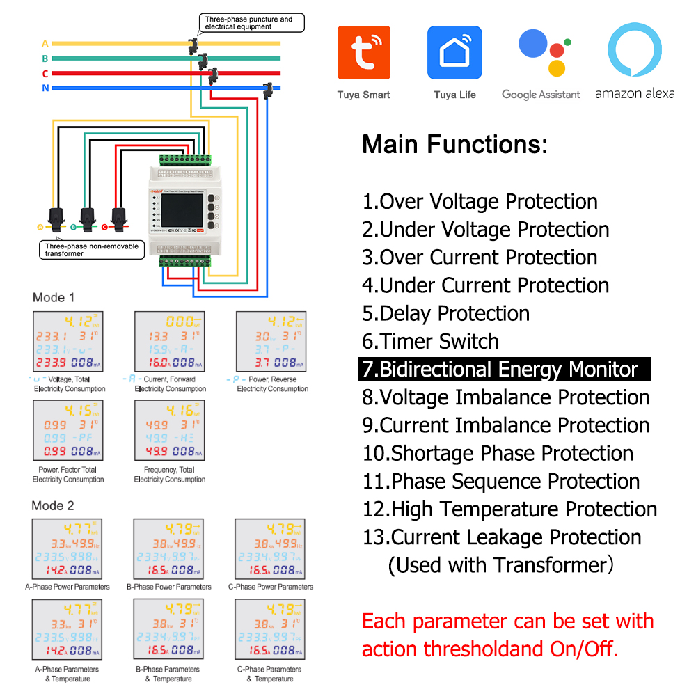 محول ذكي ثلاثي الأطوار من تويا - مراجعة Diy Electronics Store وسعره