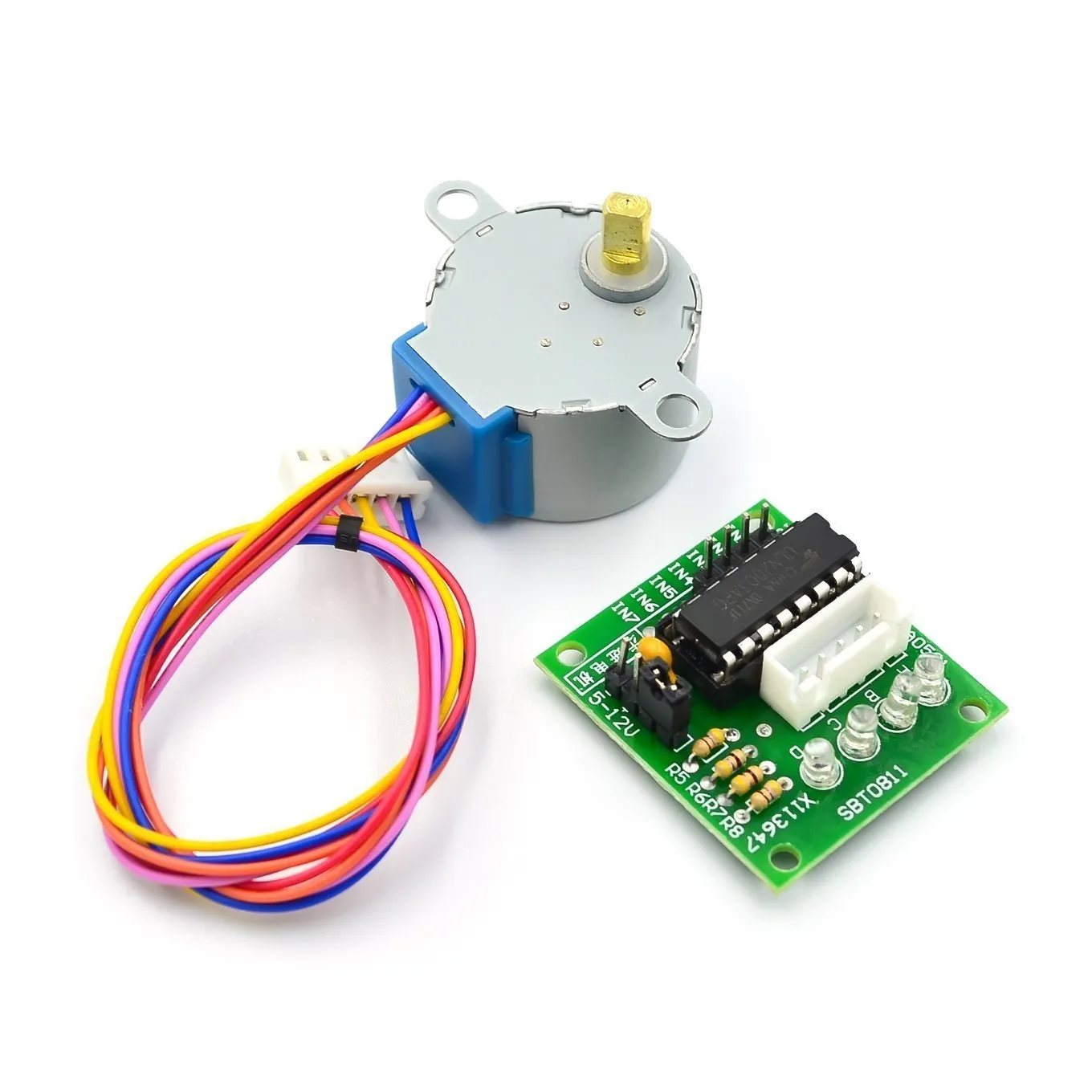 1/3/5 مجموعة 5 فولت محرك متدرج - مراجعة Stepper Motor 28Byj وسعره