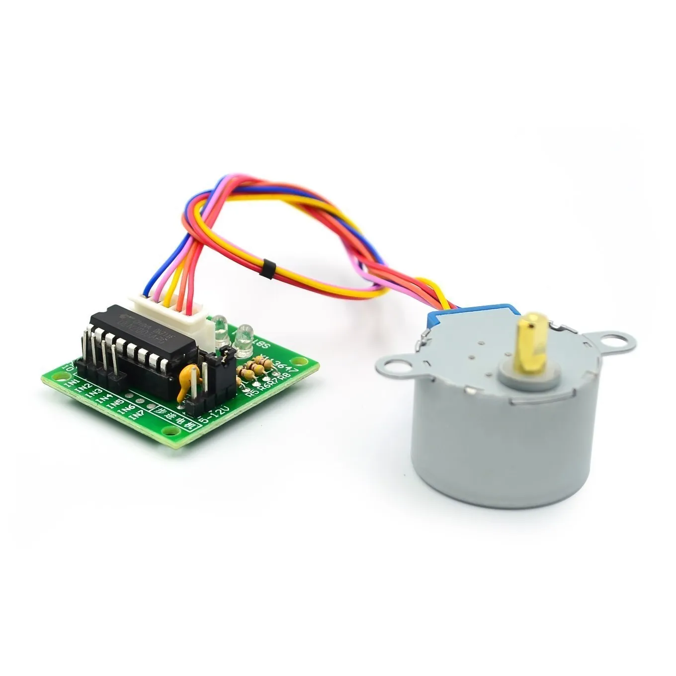 1/3/5 مجموعة 5 فولت محرك متدرج - مراجعة Stepper Motor 28Byj وسعره