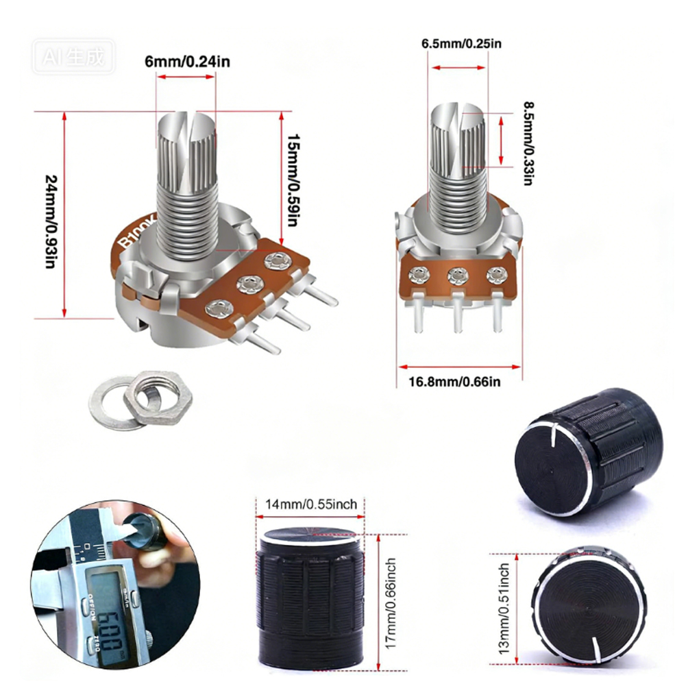 طقم مقاومات متغيرة خطية 84 قطع - مراجعة Diy Guitar Electronics Kit وسعره
