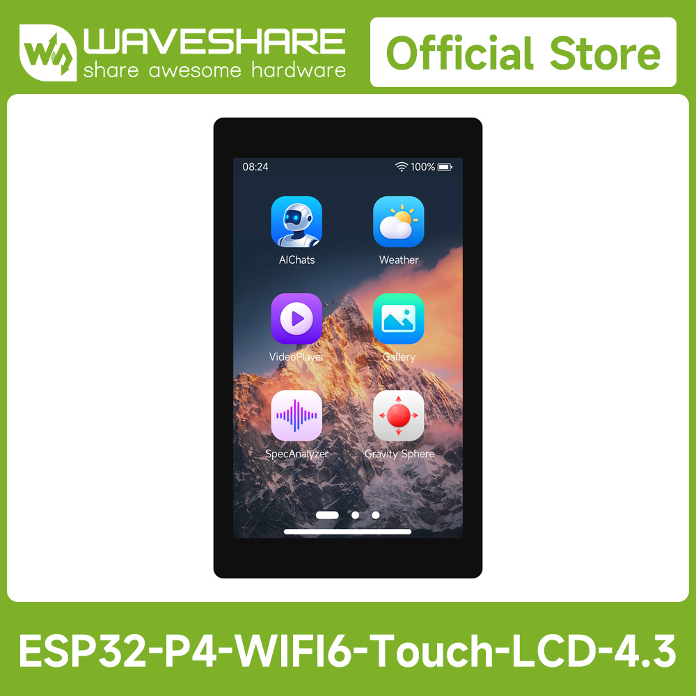لوحة تطوير Waveshare ESP32-P4- - مراجعة Diy Electronics Kits وسعره