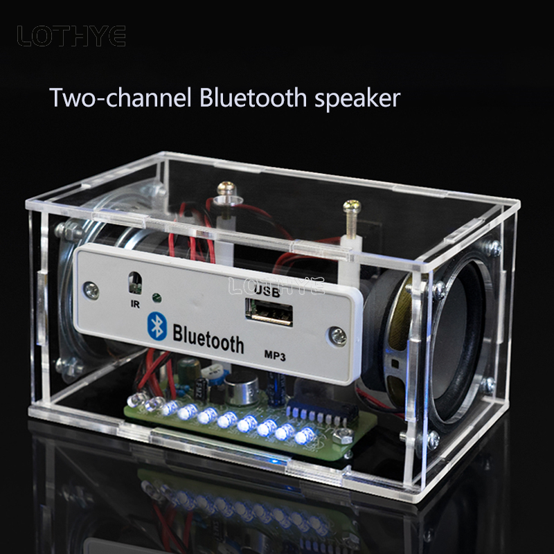 مكبر صوت بلوتوث صغير ثنائي الق - مراجعة Diy Electronic Components وسعره