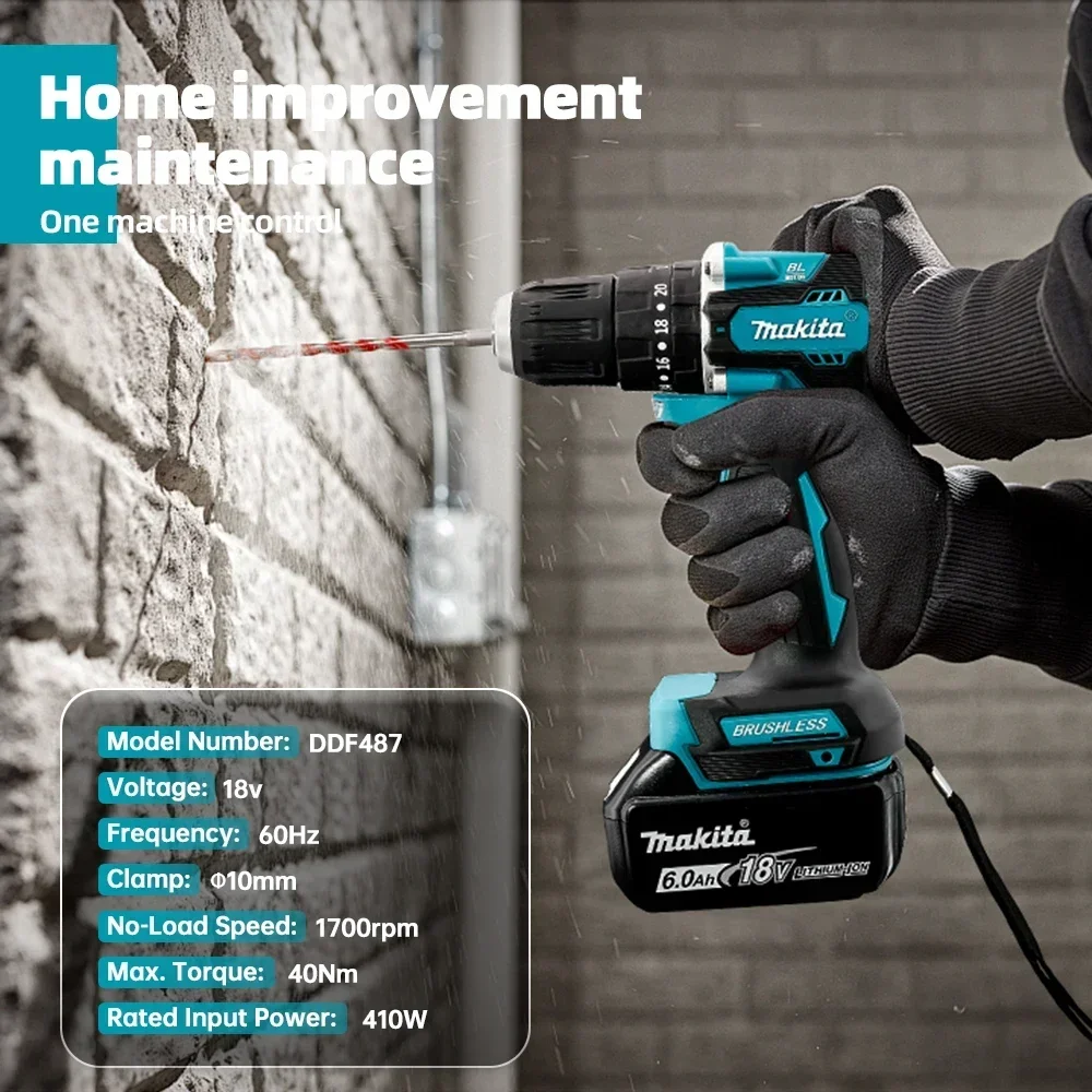مفك براغي ماكيتا DDF487 بدون ف - مراجعة Makita Drill Ddf484 وسعره