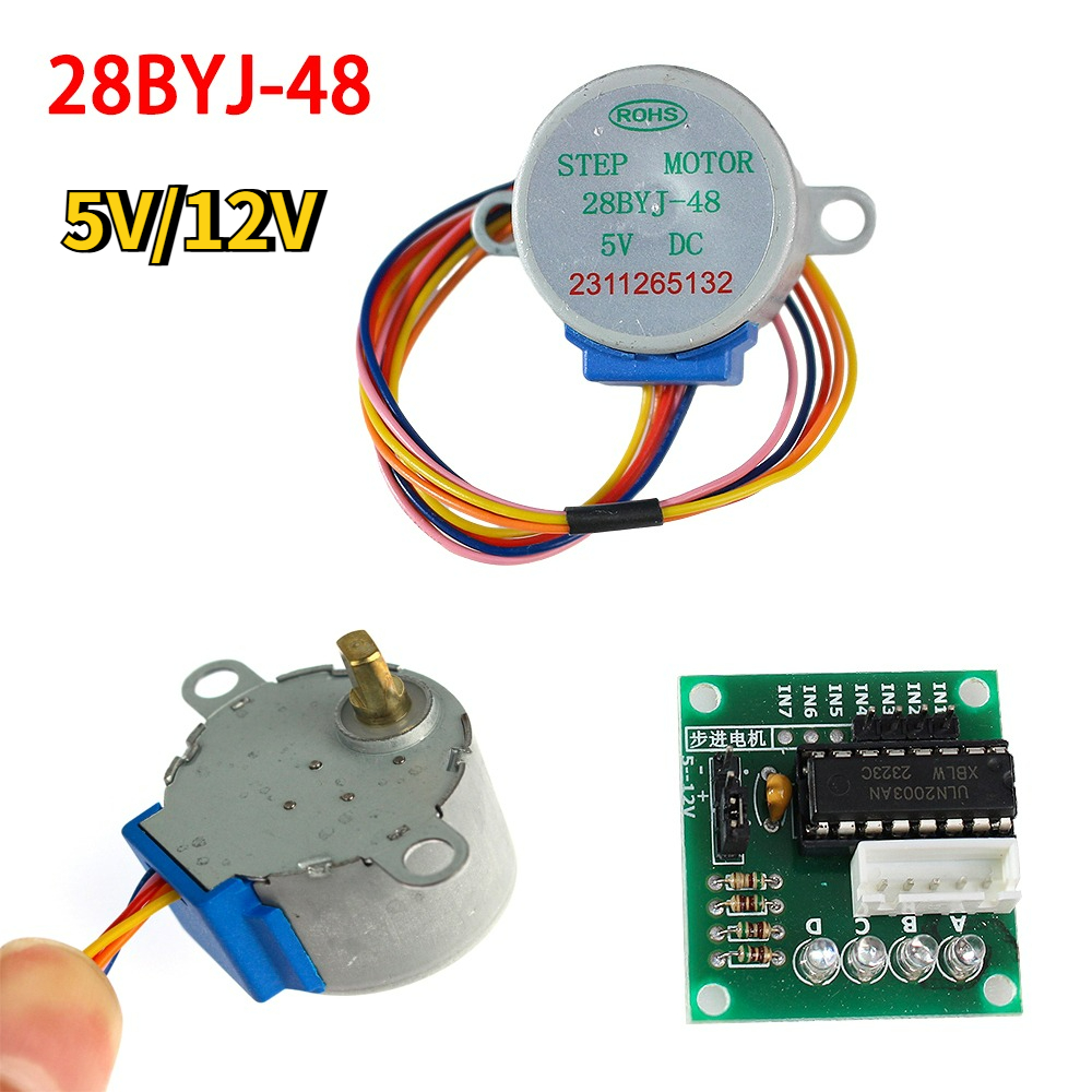 مجموعة محرك خطوي 28BYJ-48 بجهد - مراجعة Stepper Motor 28Byj وسعره